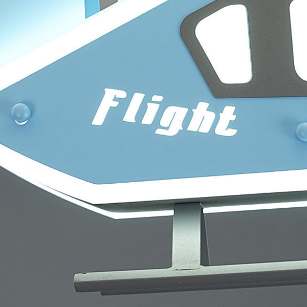 Modern Creative Iron Acrylic Helicopter LED Semi-Flush Mount Ceiling Light for Kids' Bedroom, Unique Children's Room Lighting, Aircraft Theme Decor, Fun Aviation Design, Stylish Kids Ceiling Fixture, Energy-Efficient LED Lamp, Adjustable Brightness, Playf