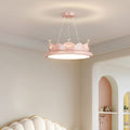 Contemporary Iron Crystal PE Round Crown-Shaped LED Pendant Light for Bedroom, Modern LED Chandelier, Elegant Hanging Light Fixture, Stylish Bedroom Lighting, Unique Designer Ceiling Light, Luxury Home Decor, Energy-Efficient Pendant Lamp, Artistic Bedroo