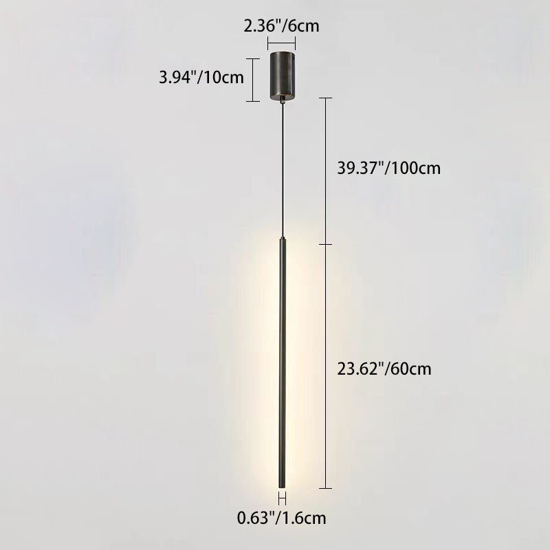Modern Minimalist Aluminum Silicone Cylinder LED Pendant Light for Bedroom - Sleek Design, Energy Efficient, Adjustable Height, Stylish Lighting Solution