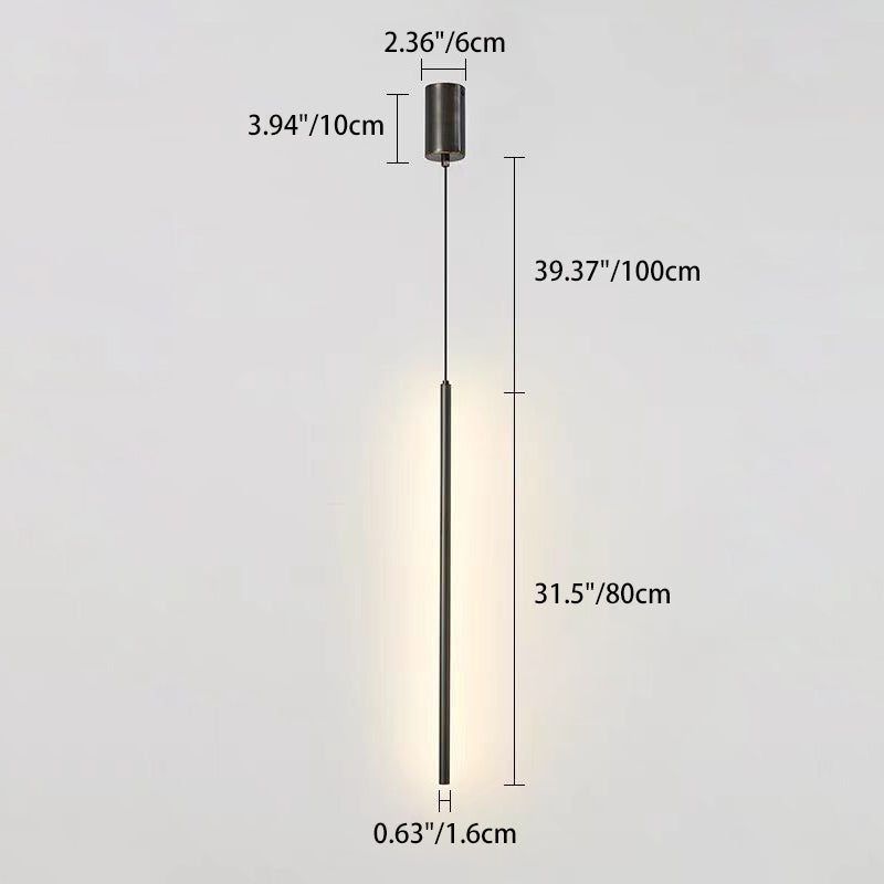 Modern Minimalist Aluminum Silicone Cylinder LED Pendant Light for Bedroom - Sleek Design, Energy Efficient, Adjustable Height, Stylish Lighting Solution