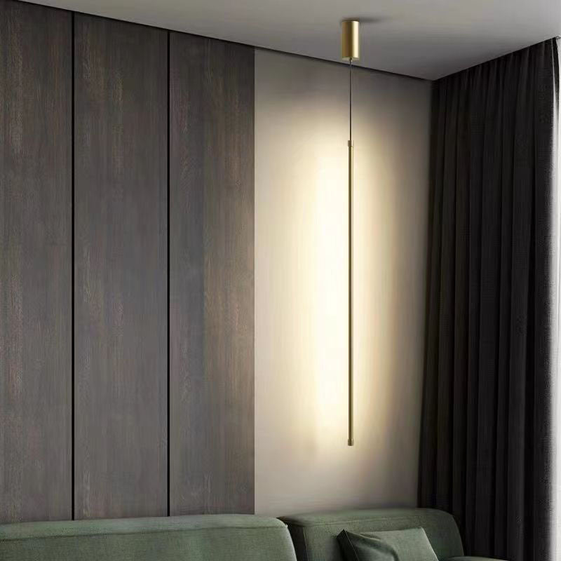 Modern Minimalist Aluminum Silicone Cylinder LED Pendant Light for Bedroom - Sleek Design, Energy Efficient, Adjustable Height, Stylish Lighting Solution