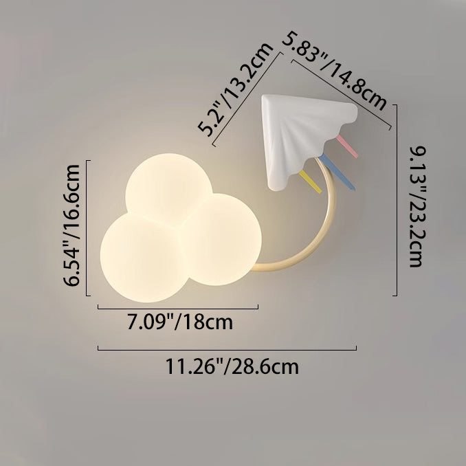 Contemporary Cloud-Shaped LED Wall Sconce Lamp for Bedroom - Modern Iron & Plastic Design, Decorative Lighting Fixture, Cozy Atmosphere, Unique Wall Light, Ideal for Kids' Room, Nursery, Living Room, Home Decor, Energy-Efficient Illumination, Stylish Bedr