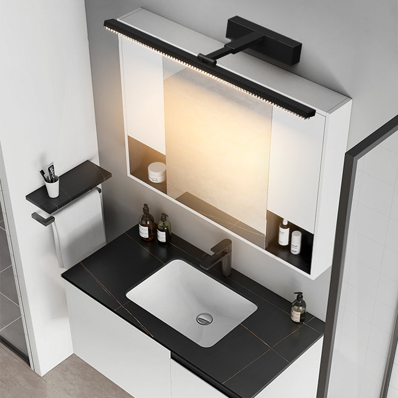 Modern Minimalist Adjustable LED Vanity Light Wall Sconce for Bathroom