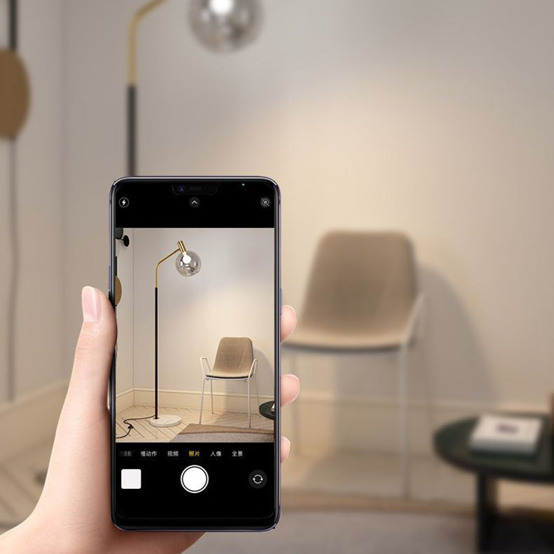 Contemporary Nordic Iron & Marble Glass Floor Lamp - Adjustable 1-Light for Living Room & Bedroom
