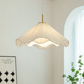Contemporary Nordic Fabric & Iron Pleated Cone Pendant Light for Bedroom, Living Room & Dining Room

Illuminate your space with this stylish Contemporary Nordic Pendant Light. Featuring a unique pleated cone design, this 1-light fixture adds a touch of el