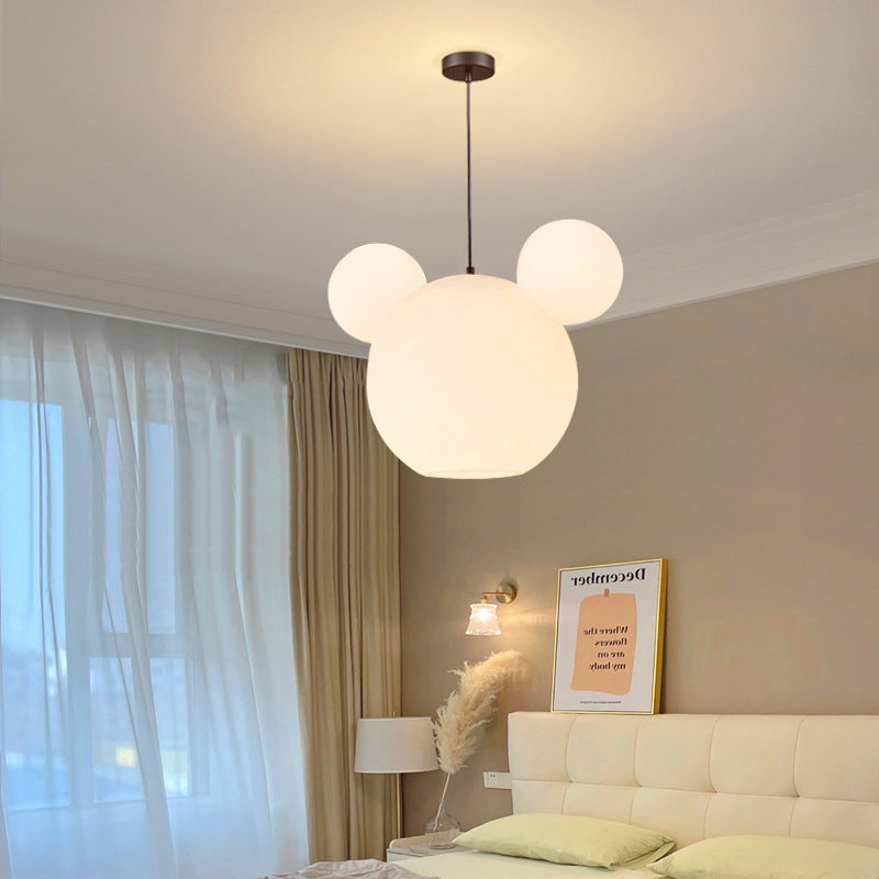 Modern Art Deco PE Iron Kids Doll Round 3-Light Chandelier, Stylish Lighting Fixture for Bedroom & Living Room, Elegant Kids Room Decor, Unique Ceiling Light for Playroom, Decorative Pendant Light, Contemporary Design Lighting, Stylish Nursery Chandelier,