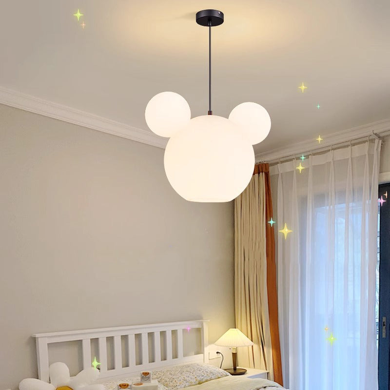 Modern Art Deco PE Iron Kids Doll Round 3-Light Chandelier, Stylish Lighting Fixture for Bedroom & Living Room, Elegant Kids Room Decor, Unique Ceiling Light for Playroom, Decorative Pendant Light, Contemporary Design Lighting, Stylish Nursery Chandelier,
