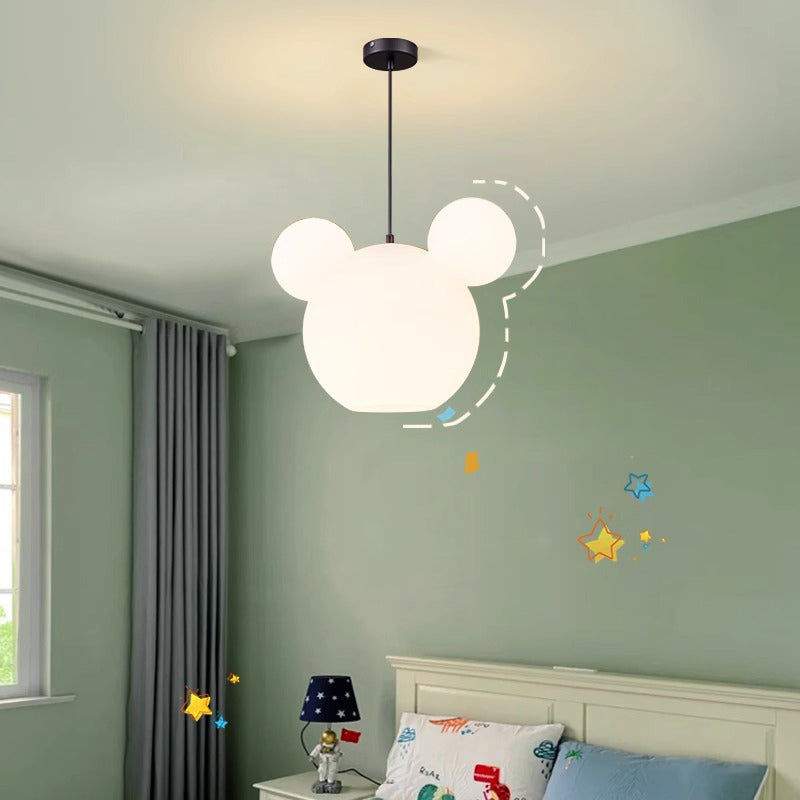 Modern Art Deco PE Iron Kids Doll Round 3-Light Chandelier, Stylish Lighting Fixture for Bedroom & Living Room, Elegant Kids Room Decor, Unique Ceiling Light for Playroom, Decorative Pendant Light, Contemporary Design Lighting, Stylish Nursery Chandelier,