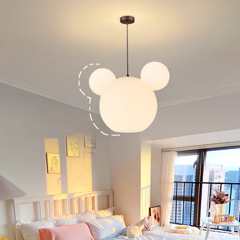Modern Art Deco PE Iron Kids Doll Round 3-Light Chandelier, Stylish Lighting Fixture for Bedroom & Living Room, Elegant Kids Room Decor, Unique Ceiling Light for Playroom, Decorative Pendant Light, Contemporary Design Lighting, Stylish Nursery Chandelier,