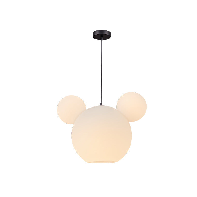 Modern Art Deco PE Iron Kids Doll Round 3-Light Chandelier, Stylish Lighting Fixture for Bedroom & Living Room, Elegant Kids Room Decor, Unique Ceiling Light for Playroom, Decorative Pendant Light, Contemporary Design Lighting, Stylish Nursery Chandelier,