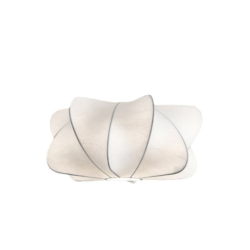 Traditional Japanese Faux Silk Iron Propeller Chandelier for Bedroom & Living Room