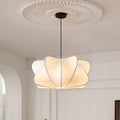 Traditional Japanese Faux Silk Iron Propeller Chandelier for Bedroom & Living Room
