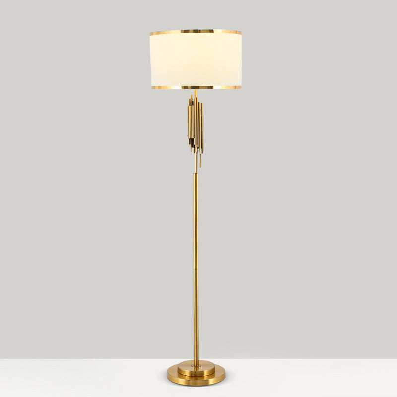 Contemporary Scandinavian Iron Oval U-Shape Floor Lamp - 1-Light for Bedroom & Living Room