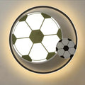 Modern Art Deco Kids Acrylic Iron Soccer-Shaped Round LED Flush Mount Ceiling Light for Bedroom, Sports-Themed Lighting, Children’s Room Decor, Decorative LED Ceiling Fixture, Soccer Bedroom Light, Kid-Friendly Illumination, Football Design Ceiling Lamp,