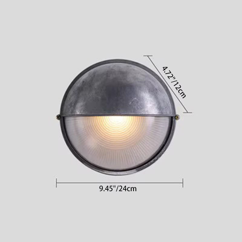 Traditional French Aluminum Oval Wall Sconce - 1-Light Outdoor Lamp