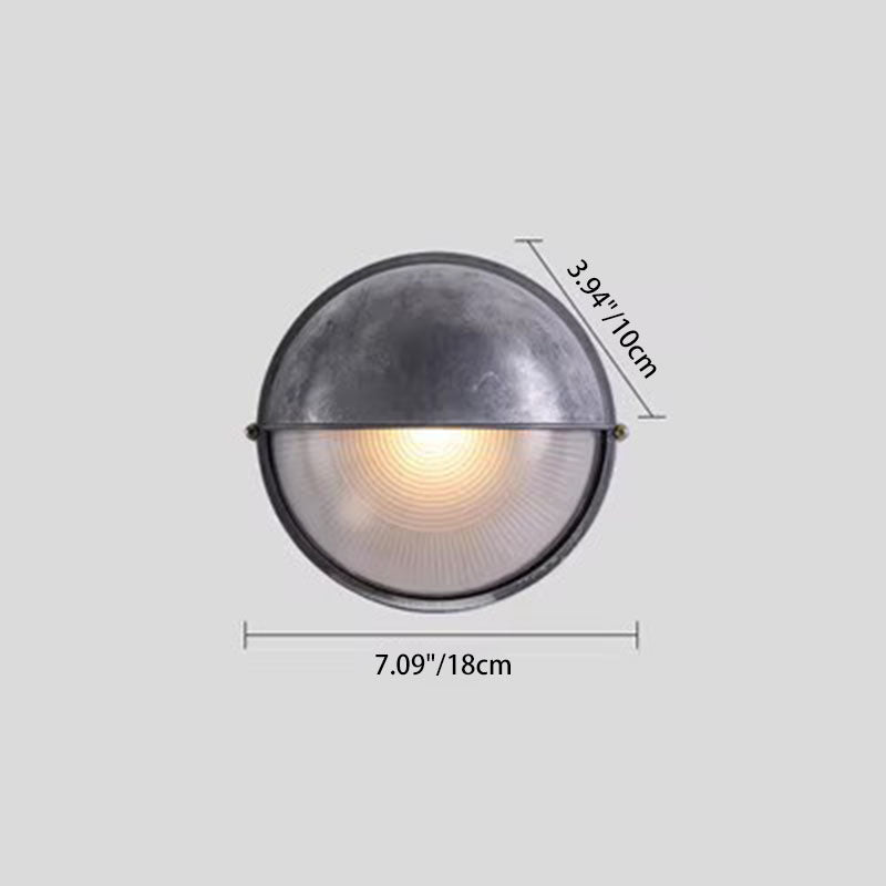 Traditional French Aluminum Oval Wall Sconce - 1-Light Outdoor Lamp