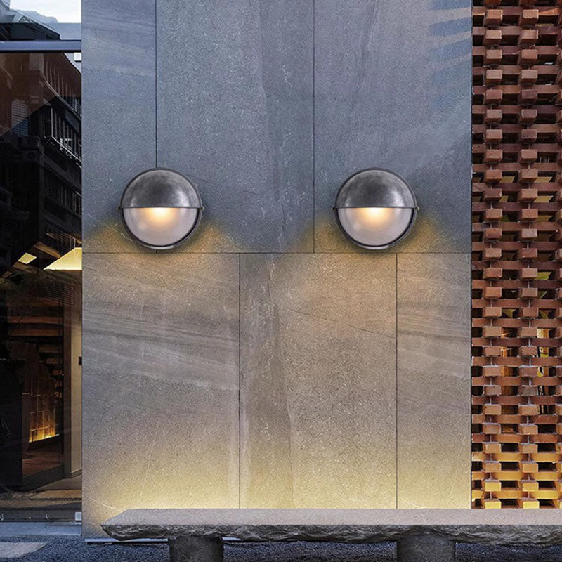 Traditional French Aluminum Oval Wall Sconce - 1-Light Outdoor Lamp