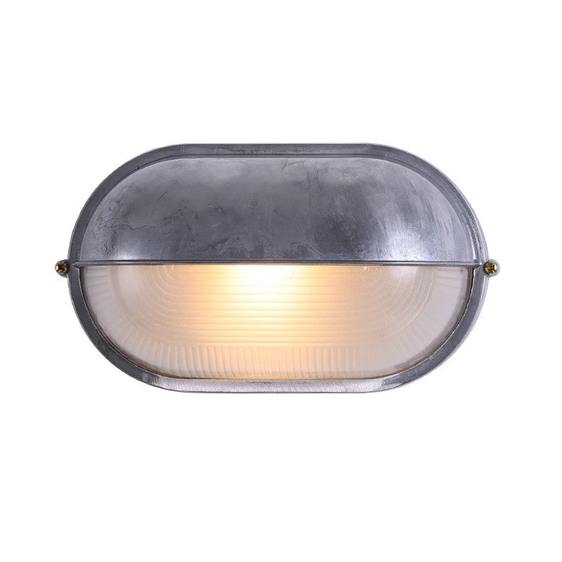 Traditional French Aluminum Oval Wall Sconce - 1-Light Outdoor Lamp