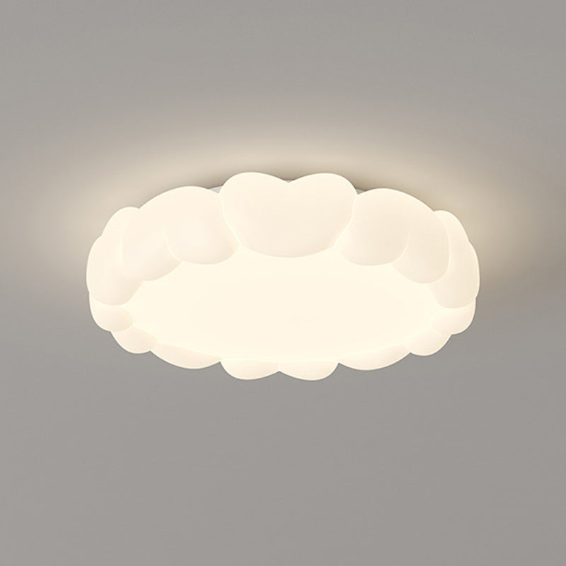 Modern Art Deco Heart-Shaped LED Ceiling Light for Kids' Bedroom