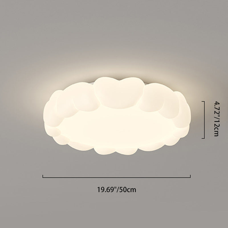 Modern Art Deco Kids Heart-Shaped Round LED Flush Mount Ceiling Light for Bedroom, Stylish Children's Room Lighting, Heart Design Ceiling Fixture, Energy Efficient LED Light, Decorative Night Light, Nursery Ceiling Lamp, Playful Children's Bedroom Illumin