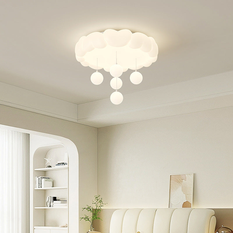 Modern Art Deco Heart-Shaped LED Ceiling Light for Kids' Bedroom