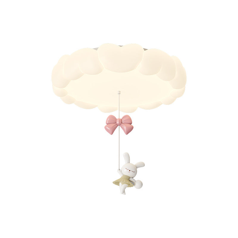 Modern Art Deco Heart-Shaped LED Ceiling Light for Kids' Bedroom