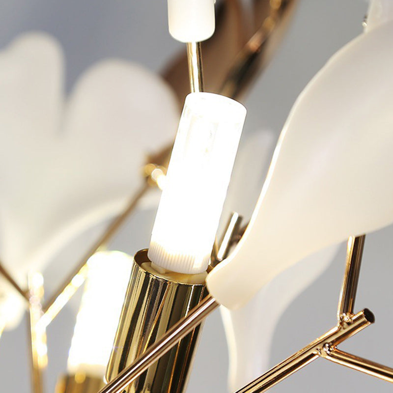 Contemporary Ginkgo Leaf 5-Light Floor Lamp - Metal & Porcelain Design for Bedroom

Illuminate your space with this stunning contemporary 5-light floor lamp featuring a unique ginkgo leaf design. Crafted from durable metal and porcelain, this artistic lam