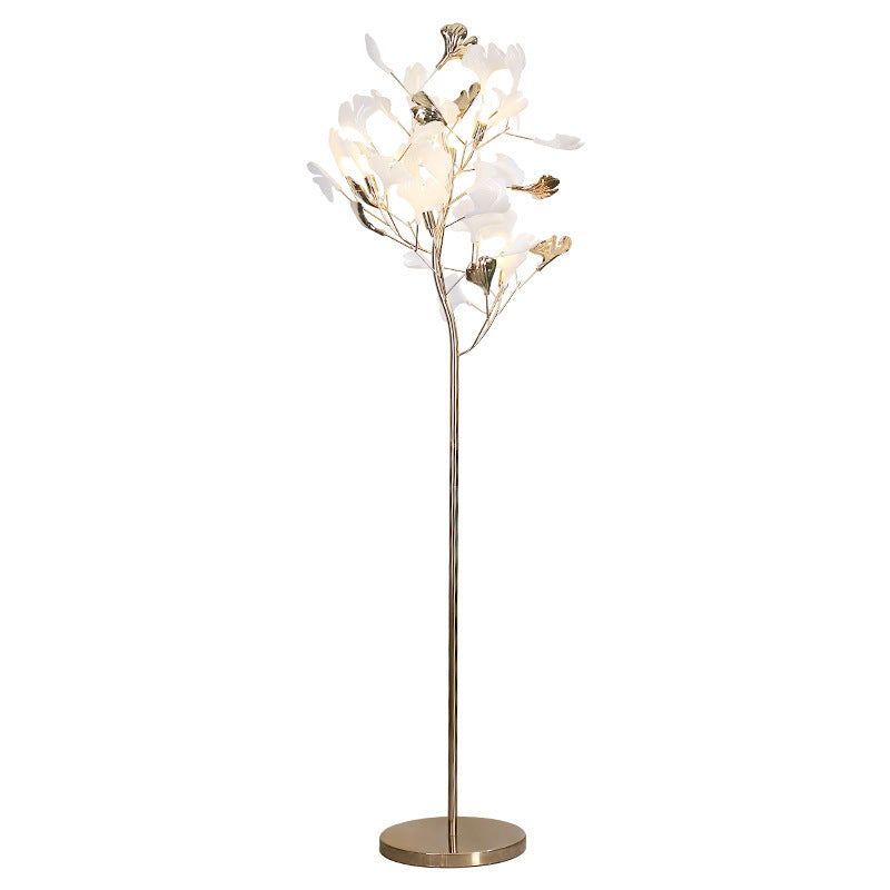 Contemporary Ginkgo Leaf 5-Light Floor Lamp - Metal & Porcelain Design for Bedroom

Illuminate your space with this stunning contemporary 5-light floor lamp featuring a unique ginkgo leaf design. Crafted from durable metal and porcelain, this artistic lam
