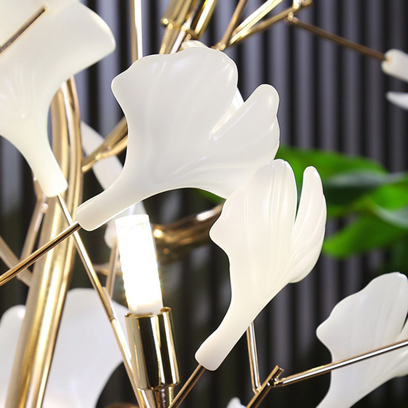 Contemporary Ginkgo Leaf 5-Light Floor Lamp - Metal & Porcelain Design for Bedroom

Illuminate your space with this stunning contemporary 5-light floor lamp featuring a unique ginkgo leaf design. Crafted from durable metal and porcelain, this artistic lam