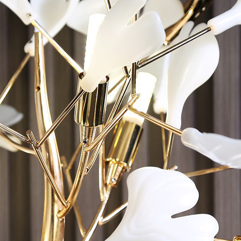 Contemporary Ginkgo Leaf 5-Light Floor Lamp - Metal & Porcelain Design for Bedroom

Illuminate your space with this stunning contemporary 5-light floor lamp featuring a unique ginkgo leaf design. Crafted from durable metal and porcelain, this artistic lam