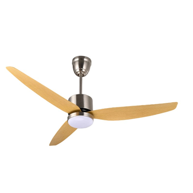 Contemporary Scandinavian LED Semi-Flush Mount Ceiling Fan Light for Bedroom