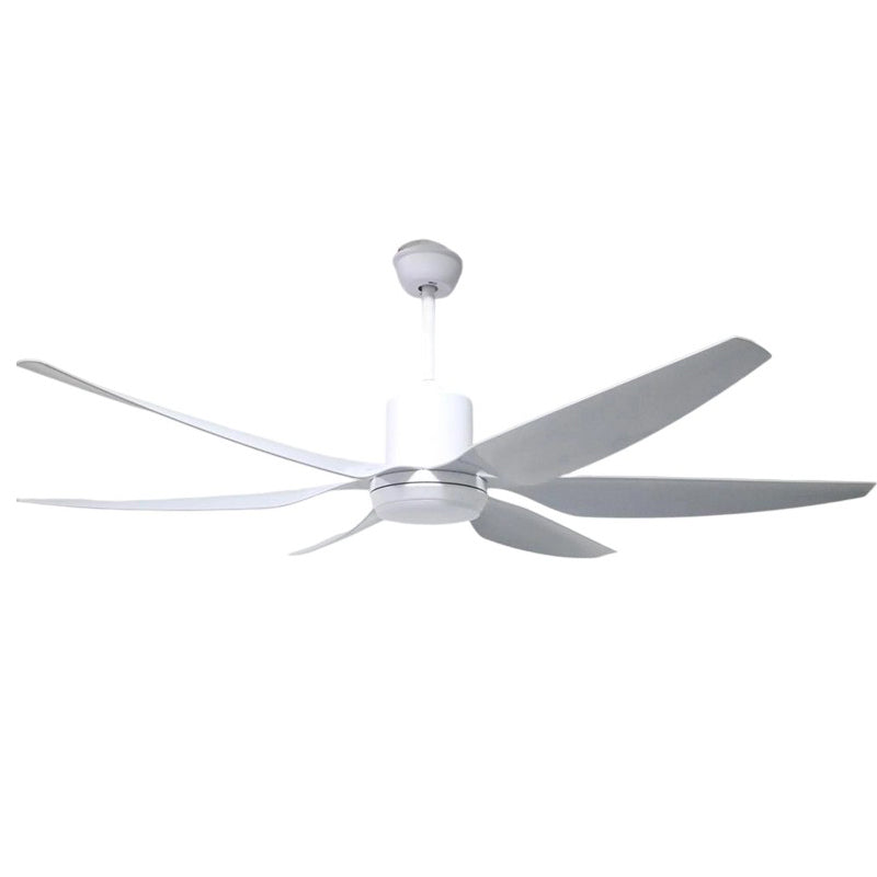 Contemporary Industrial ABS Acrylic Copper LED Semi-Flush Mount Ceiling Fan Light for Living Room