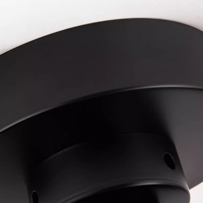 Modern Minimalist LED Ceiling Fan Light - ABS Iron Fan-Shaped Round Design for Bedroom