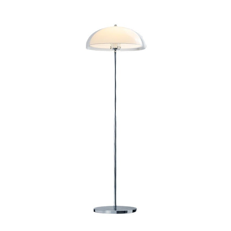 Nordic Iron & Acrylic Dome Floor Lamp - Contemporary 1-Light Design for Living Room & Bedroom