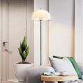 Nordic Iron & Acrylic Dome Floor Lamp - Contemporary 1-Light Design for Living Room & Bedroom