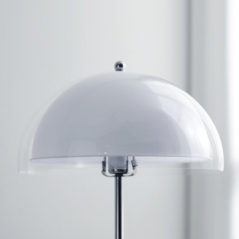Nordic Iron & Acrylic Dome Floor Lamp - Contemporary 1-Light Design for Living Room & Bedroom