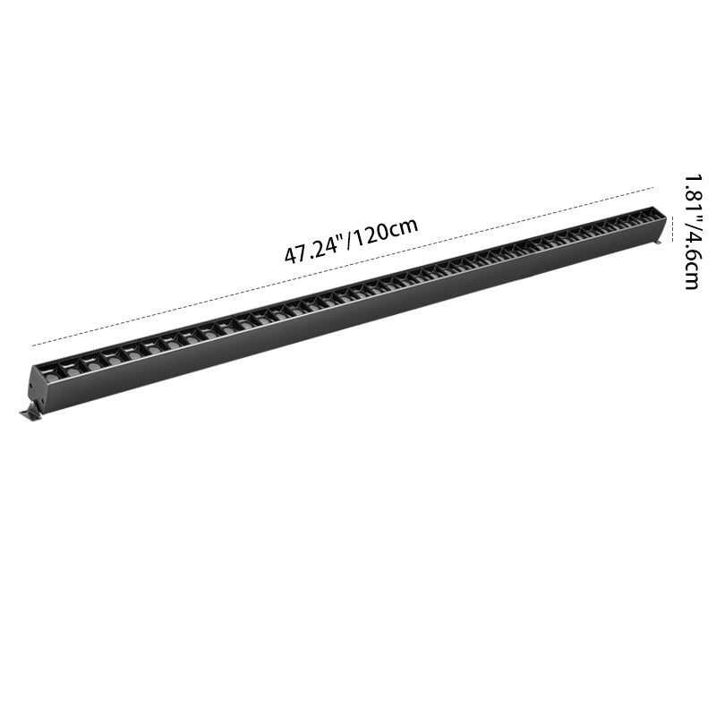 90° Rotatable Linear LED Flush Mount Light - Adjustable Wall Washer for Home Office