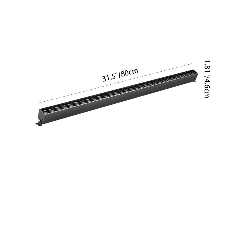90° Rotatable Linear LED Flush Mount Light - Adjustable Wall Washer for Home Office