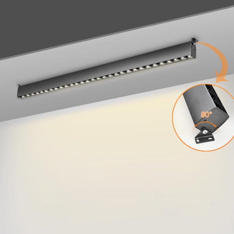 90° Rotatable Linear LED Flush Mount Light - Adjustable Wall Washer for Home Office