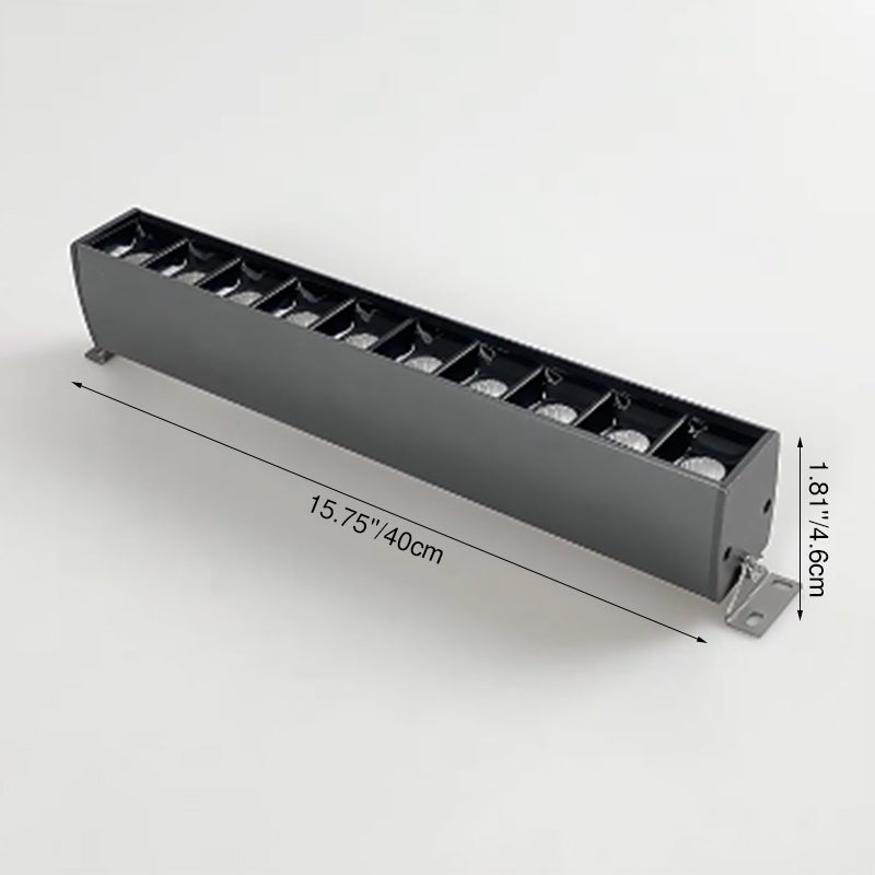 90° Rotatable Linear LED Flush Mount Light - Adjustable Wall Washer for Home Office