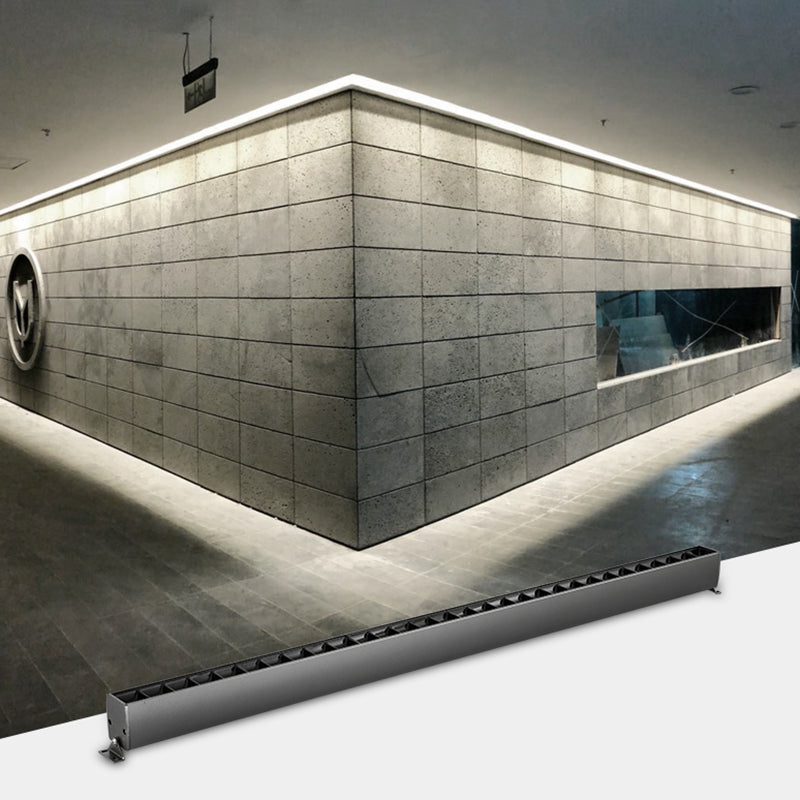 90° Rotatable Linear LED Flush Mount Light - Adjustable Wall Washer for Home Office