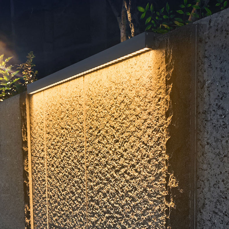 Modern Minimalist Solar Waterproof LED Wall Sconce for Outdoor Patio