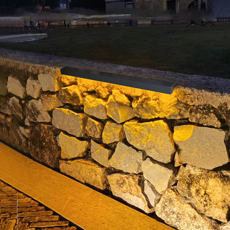 Modern Minimalist Solar Waterproof LED Wall Sconce for Outdoor Patio