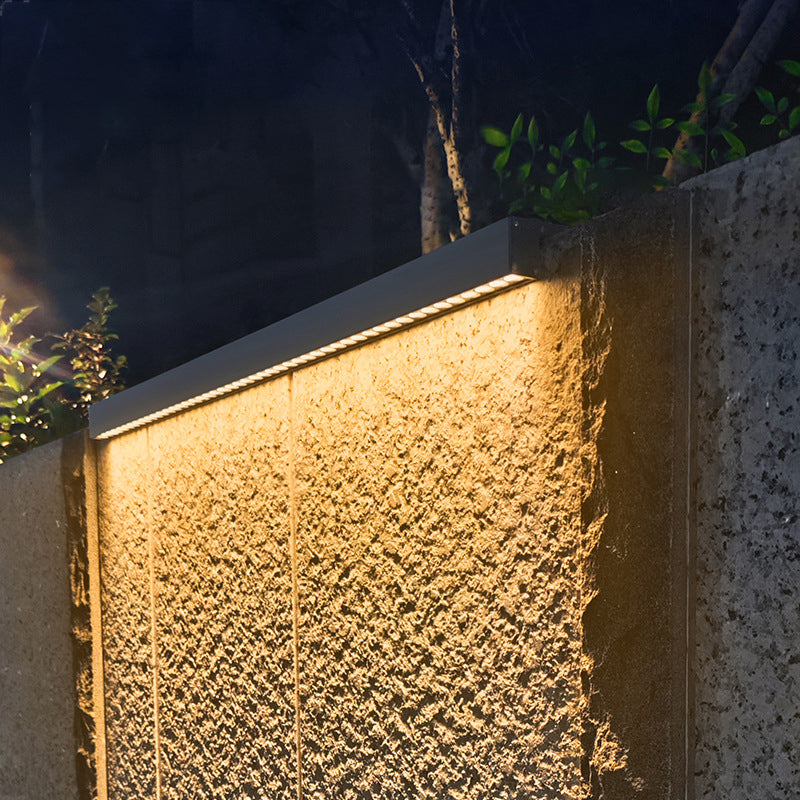 Modern Minimalist Solar Waterproof LED Wall Sconce for Outdoor Patio