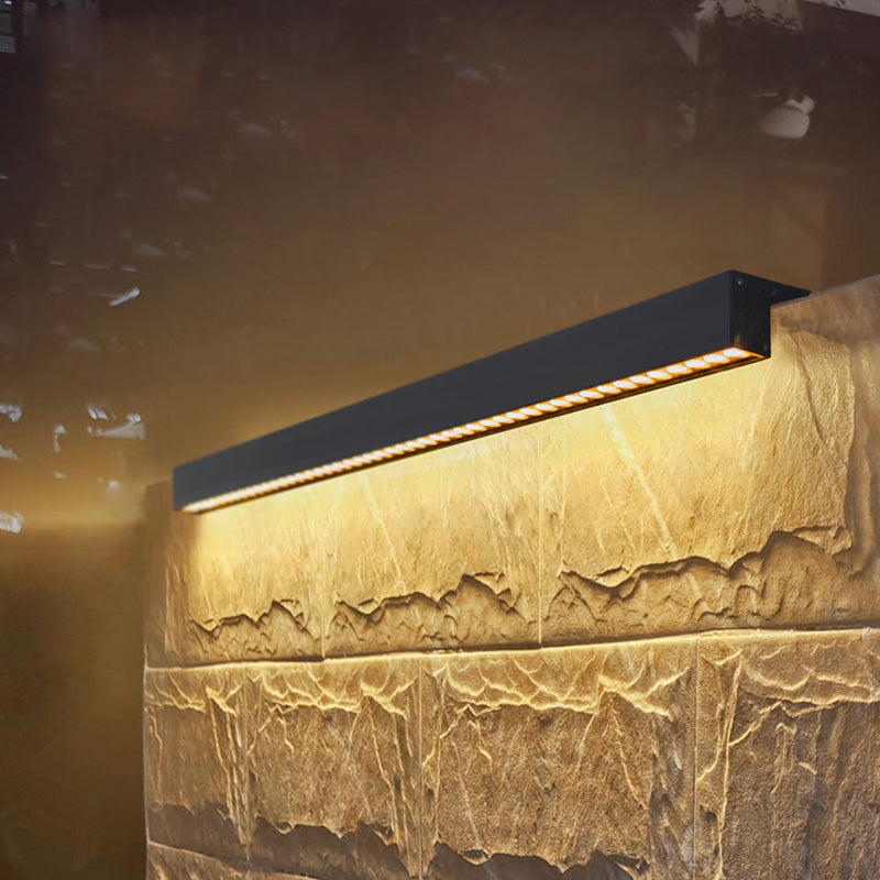 Modern Minimalist Solar Waterproof LED Wall Sconce for Outdoor Patio