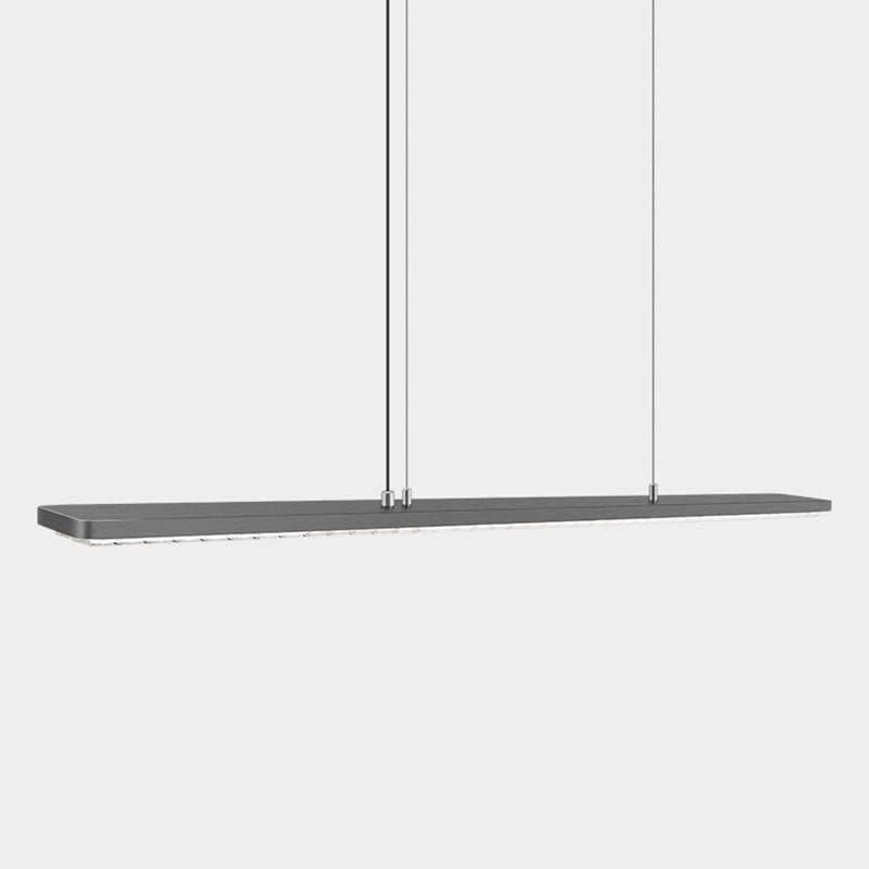 Rectangular LED Aluminum Eye-Caring Pendant Light for Kids Study - Shadow-Free Piano-Grid Lighting, Best Study Lamp for Home Office, Energy Efficient Desk Light, Adjustable Brightness, Modern Design, Safe for Children, Classroom Lighting Solution