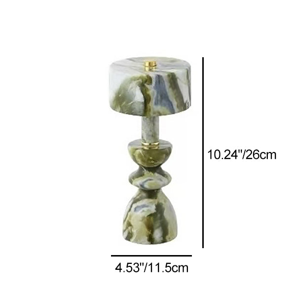 Modern Minimalist Aluminum Marble USB LED Table Lamp - Stylish Lighting, Home Decor, Contemporary Design, USB Powered, Desk Lamp, Energy Efficient, Decorative Light, Bedside Lamp, Adjustable Brightness