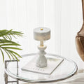 Modern Minimalist Aluminum Marble USB LED Table Lamp - Stylish Lighting, Home Decor, Contemporary Design, USB Powered, Desk Lamp, Energy Efficient, Decorative Light, Bedside Lamp, Adjustable Brightness