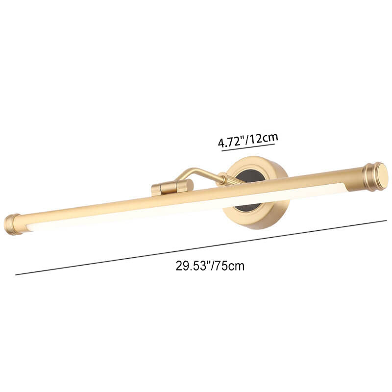 Modern Luxury Full Copper Acrylic LED Vanity Light Sconce Lamp