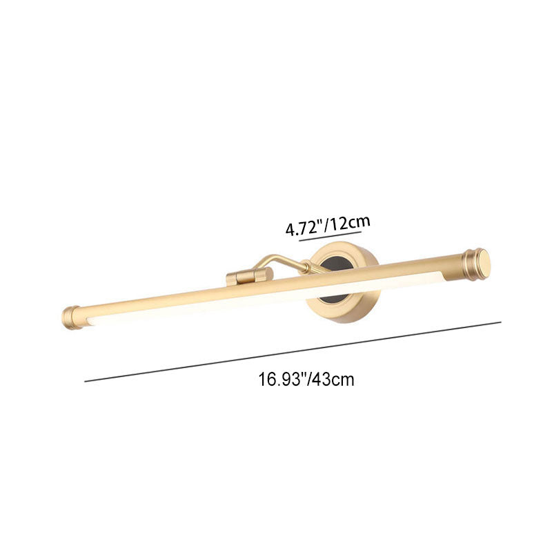 Modern Luxury Full Copper Acrylic LED Vanity Light Sconce Lamp